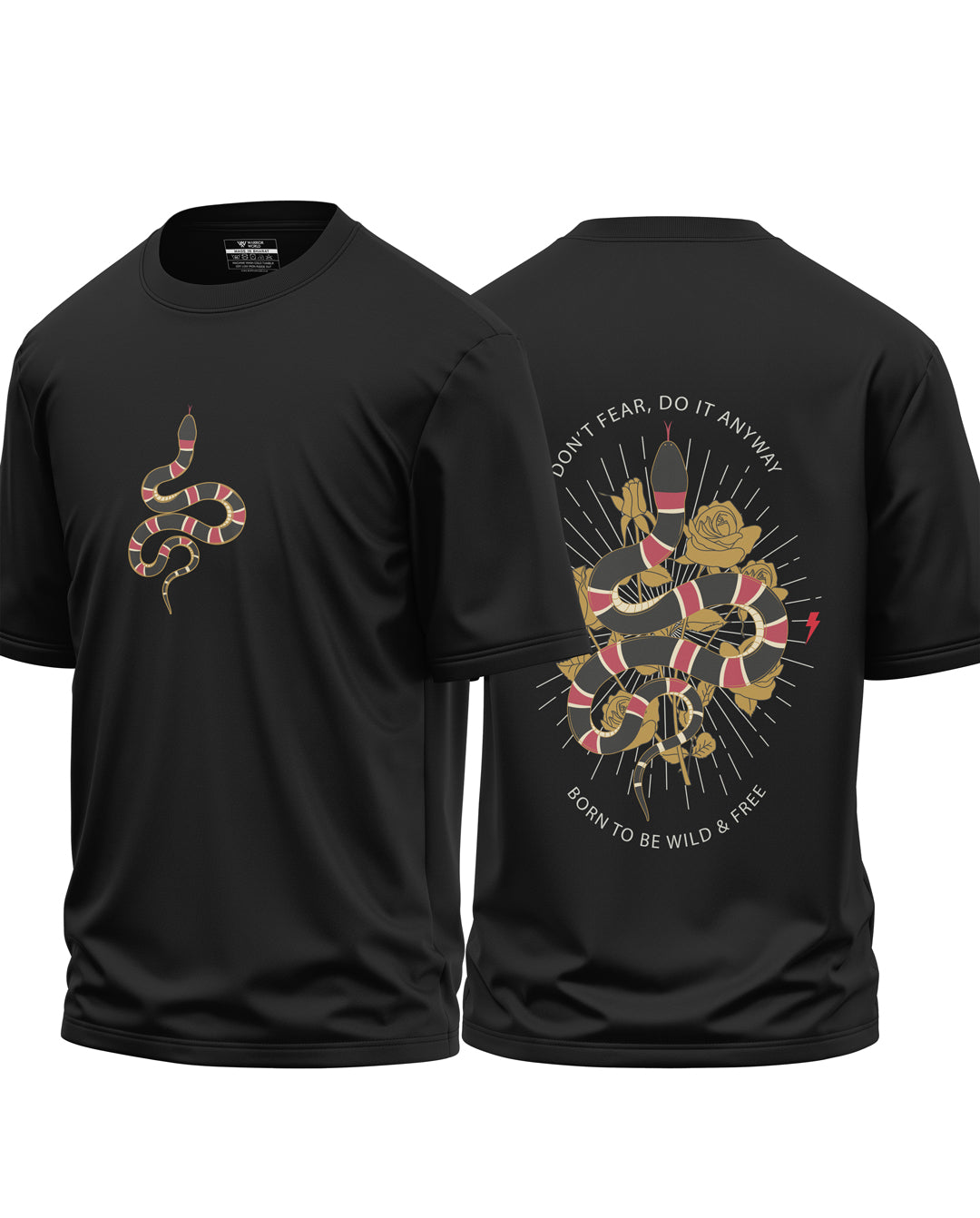 Born To Be Wild & Free Cotton Oversized T-shirt