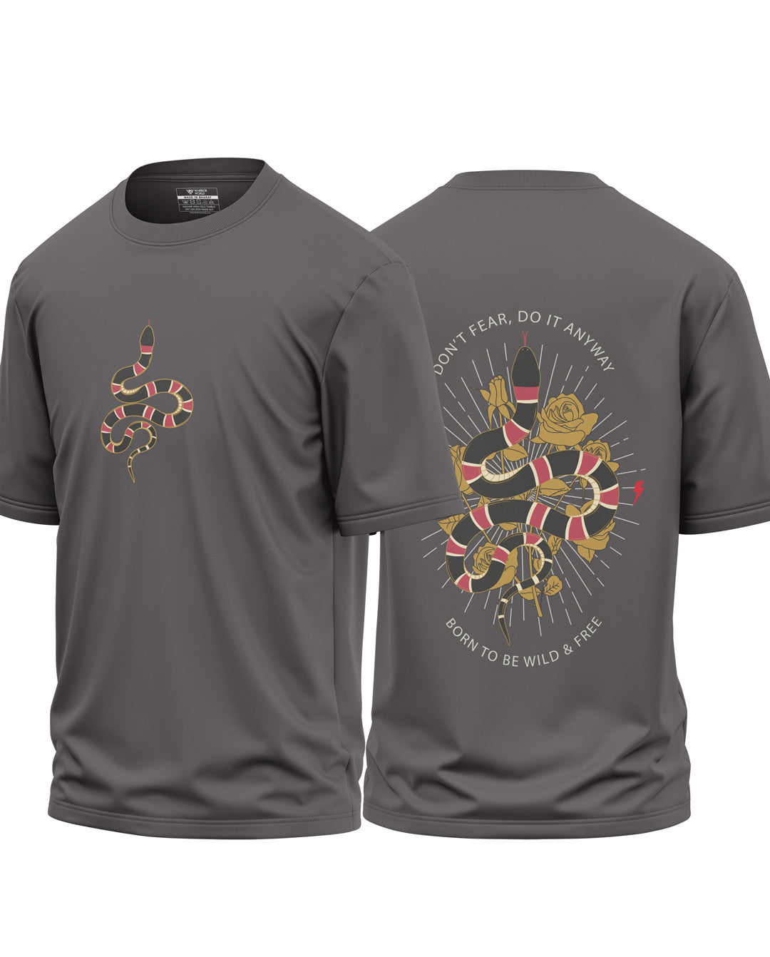 Born To Be Wild & Free Cotton Oversized T-shirt