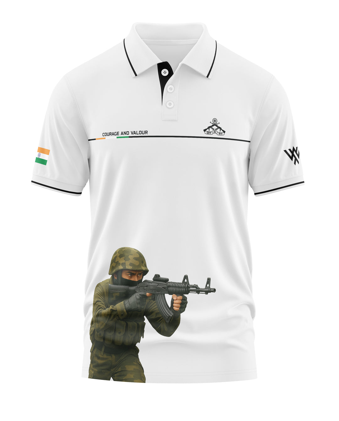 RR Couage And Valour Polo Collar T-Shirt