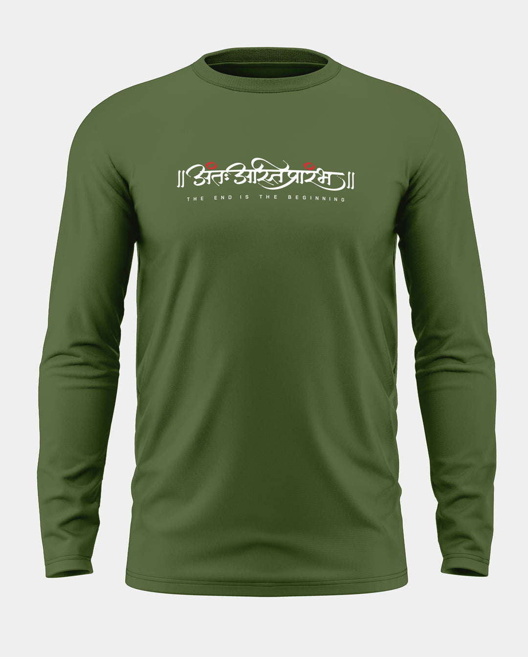 The End Is The Beginning Cotton Full Sleeve T-shirt
