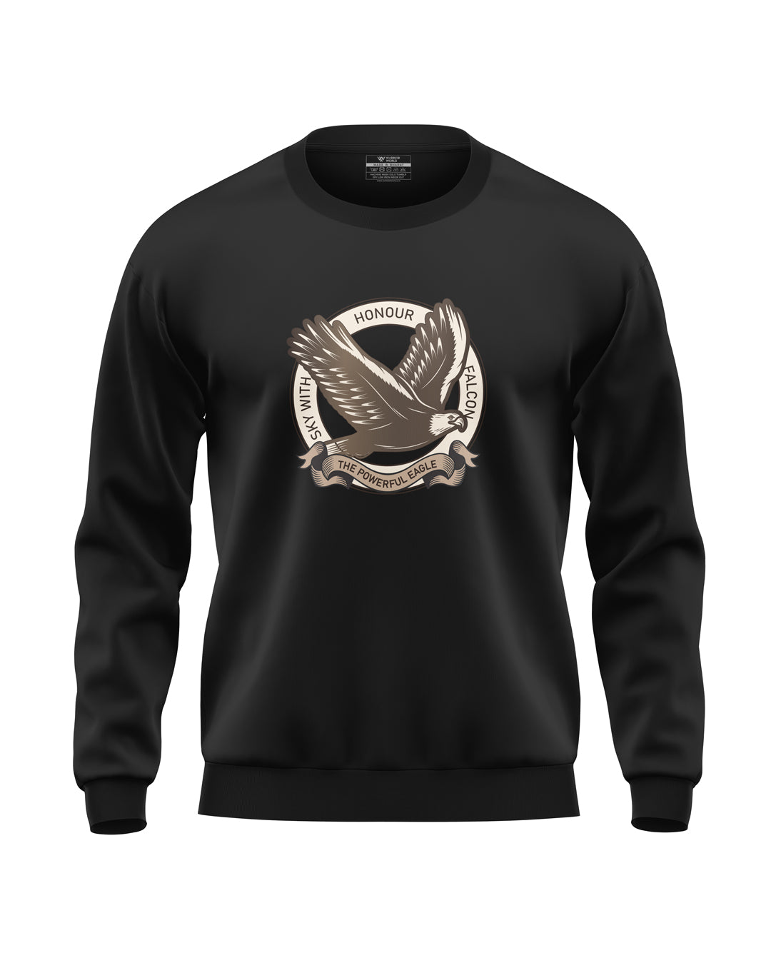Sky With Falcon Soft Cotton Sweatshirt