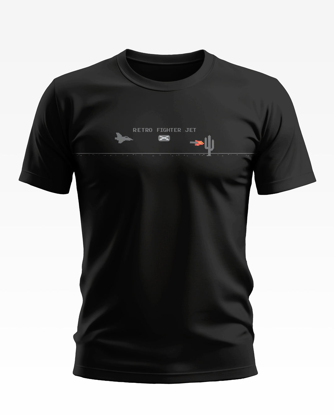 Retro Fighter Jet Soft Cotton T-shirt