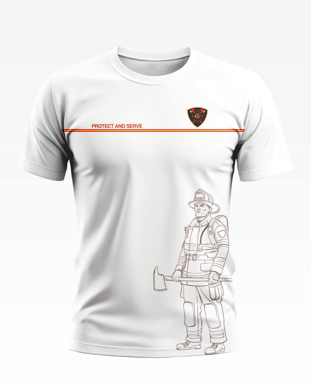 Protect And Serve Jet Soft Cotton T-shirt