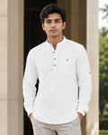 Full Sleeve Kurta Shirt in White