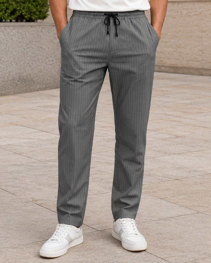 Grey Solid Pyjamas Pants For Men