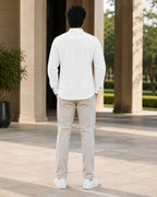 Full Sleeve Kurta Shirt in White
