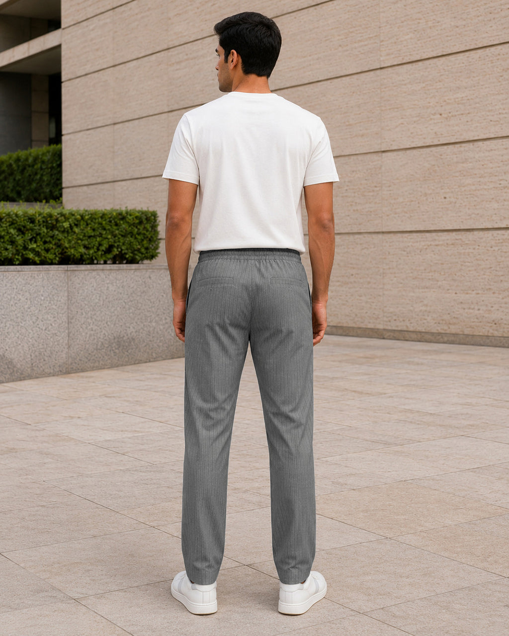 Grey Solid Pyjamas Pants For Men