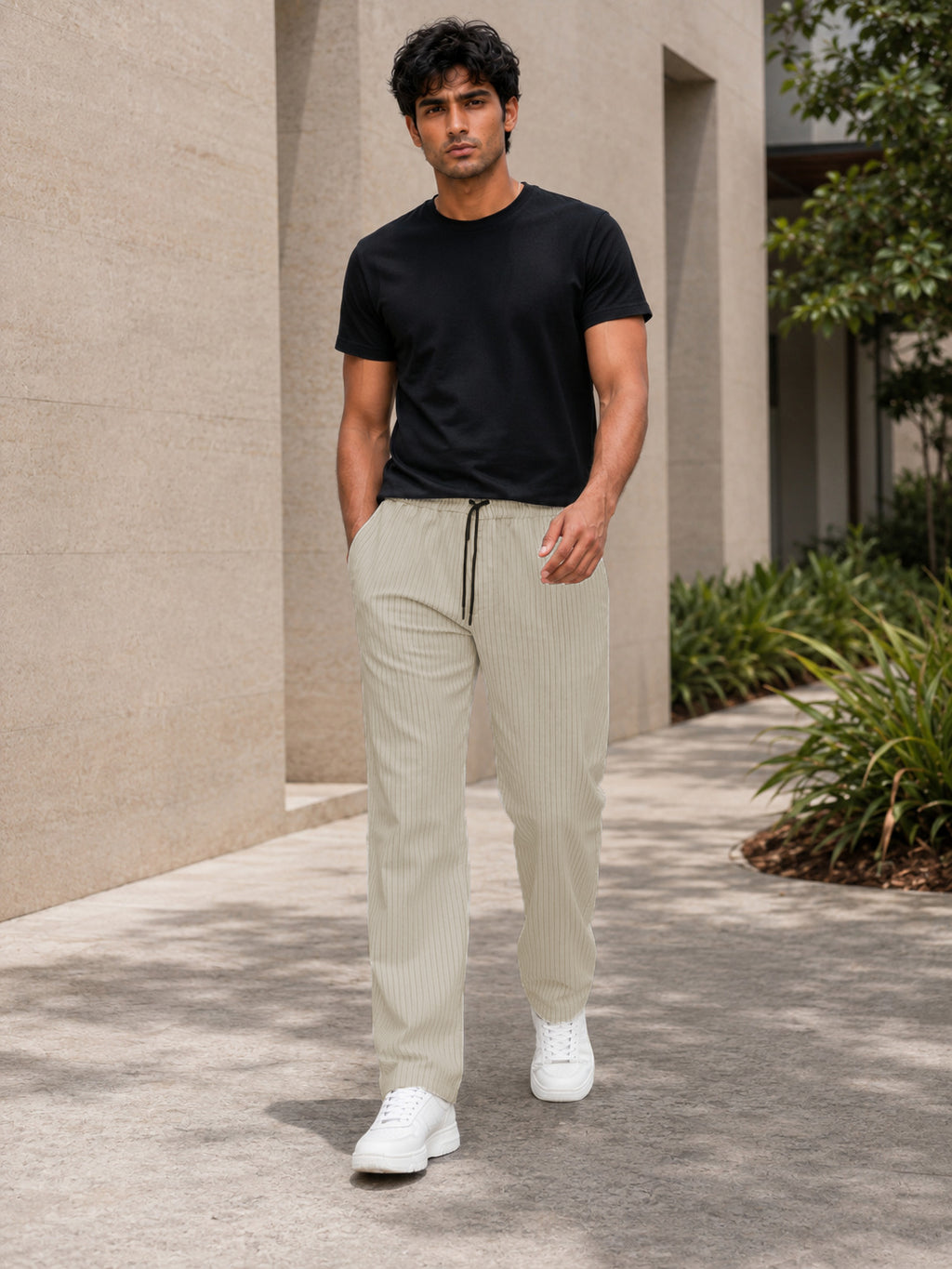 Sand Solid Pyjamas Pants For Men