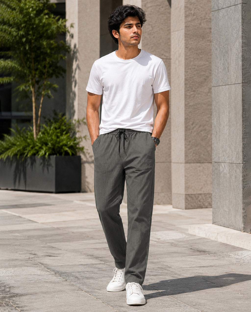 Sand Solid Pyjamas Pants For Men