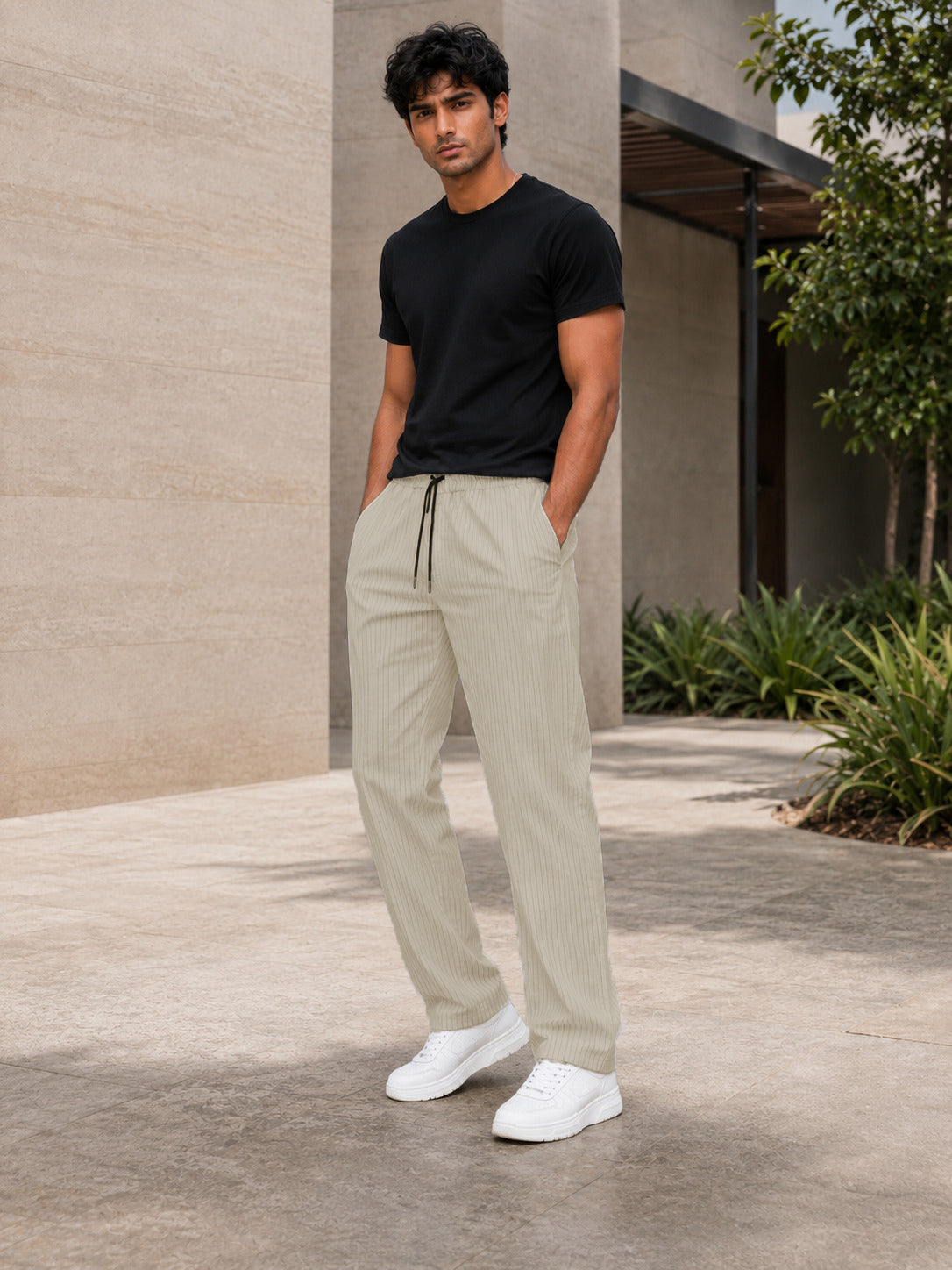 Sand Solid Pyjamas Pants For Men