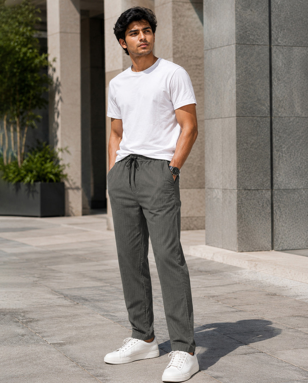 Sand Solid Pyjamas Pants For Men