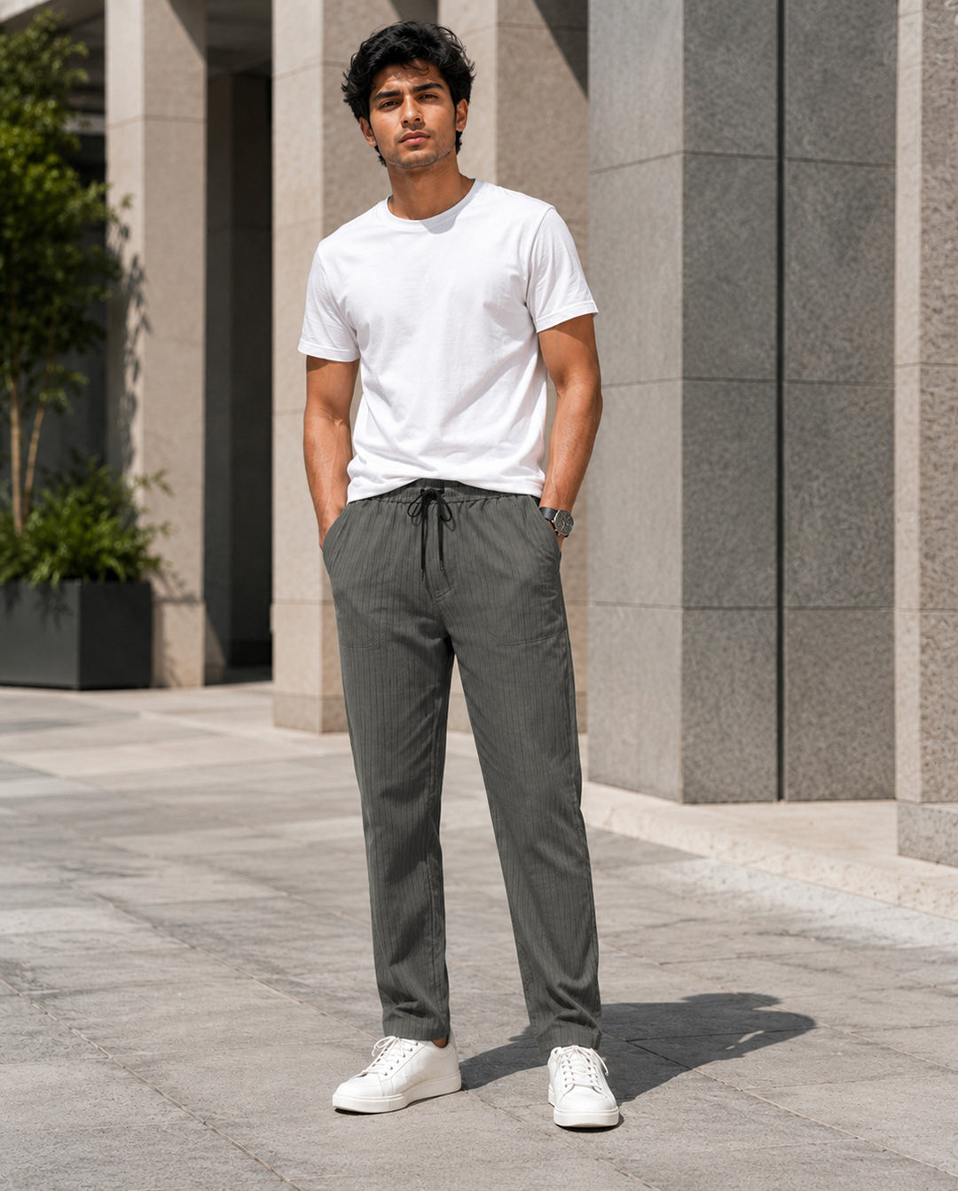 Sand Solid Pyjamas Pants For Men