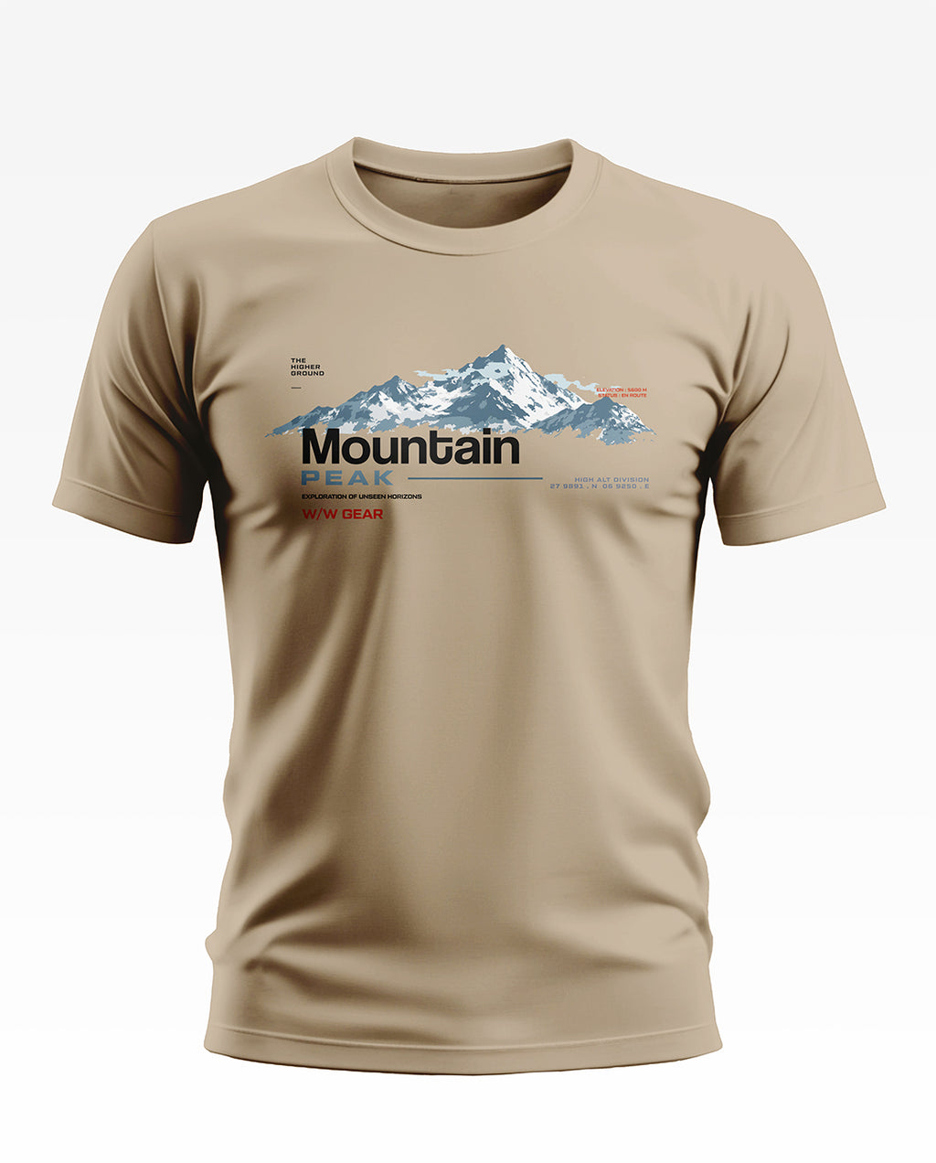 Higher Ground Mountain Peak Soft Cotton T-shirt