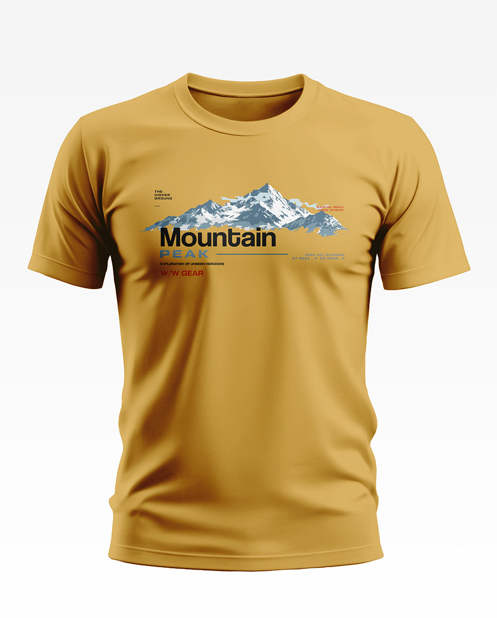 Higher Ground Mountain Peak Soft Cotton T-shirt