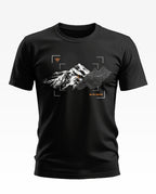 Mountain Terrain Wireframe Soft Cotton T-shirt
