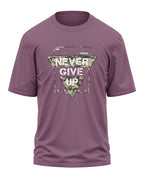Never Give Up Cotton Oversized T-shirt