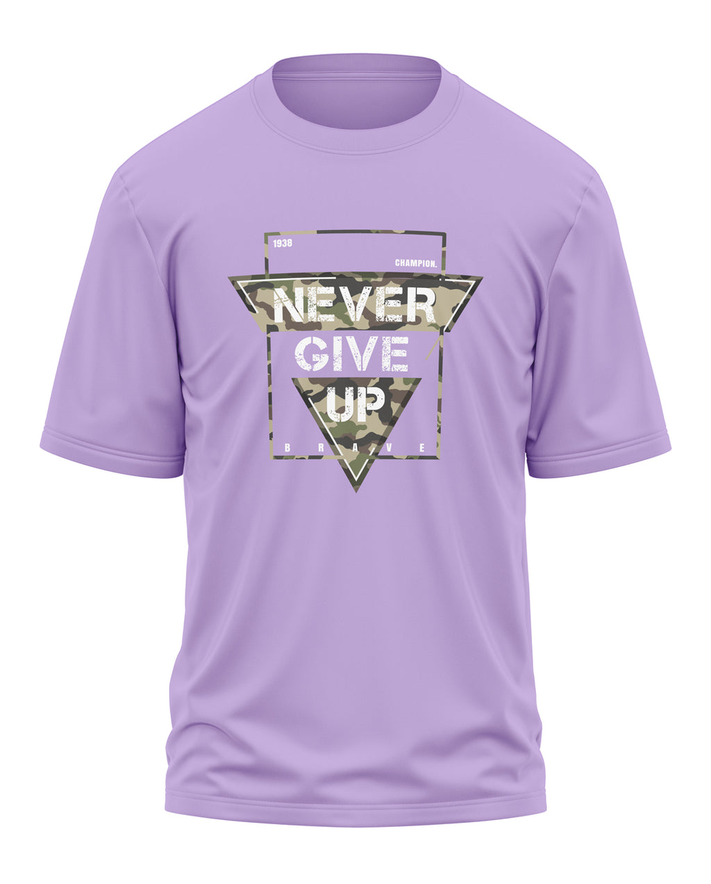 Never Give Up Cotton Oversized T-shirt