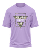 Never Give Up Cotton Oversized T-shirt