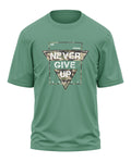 Never Give Up Cotton Oversized T-shirt