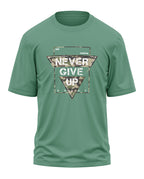 Never Give Up Cotton Oversized T-shirt