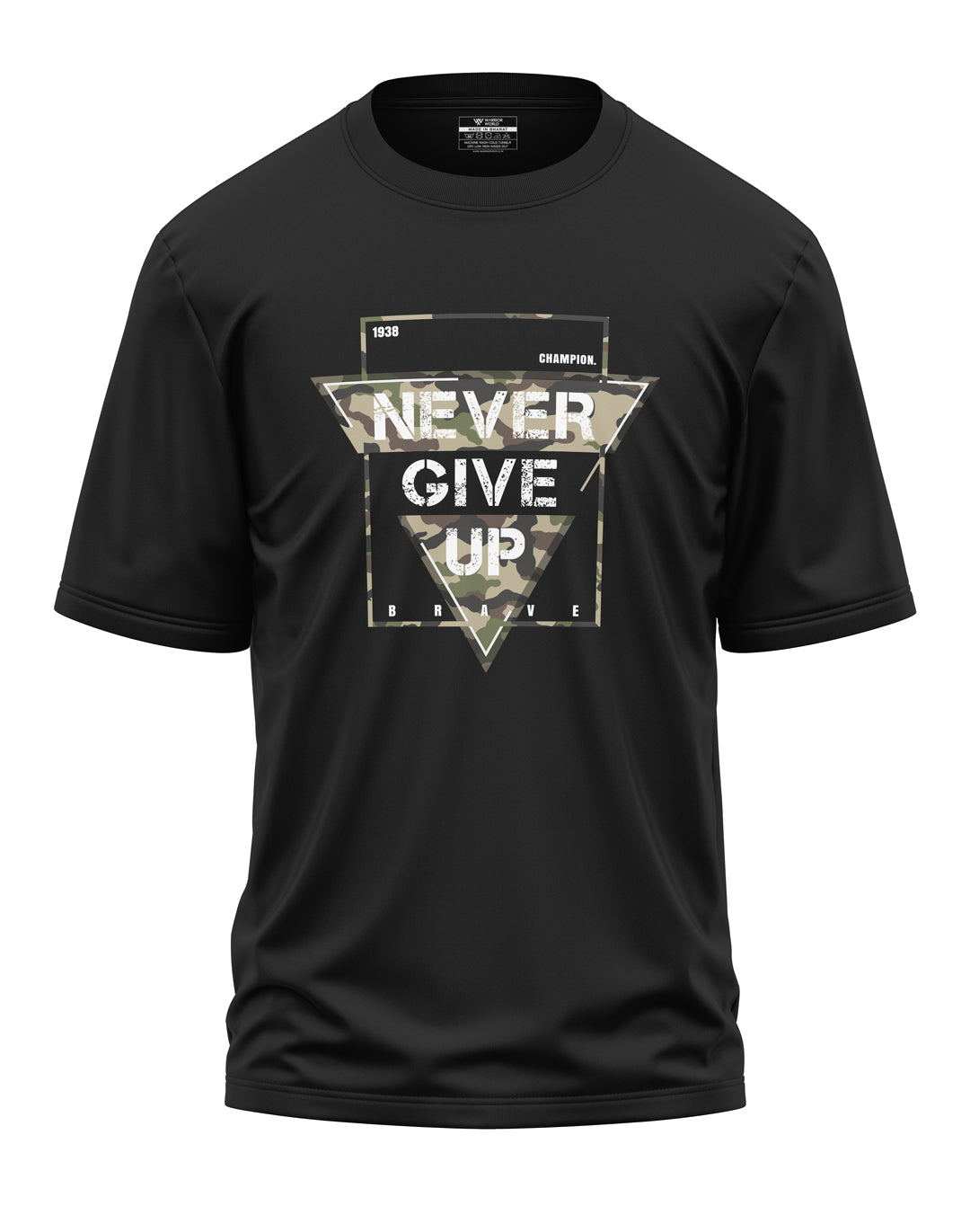 Never Give Up Cotton Oversized T-shirt