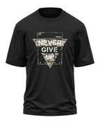 Never Give Up Cotton Oversized T-shirt