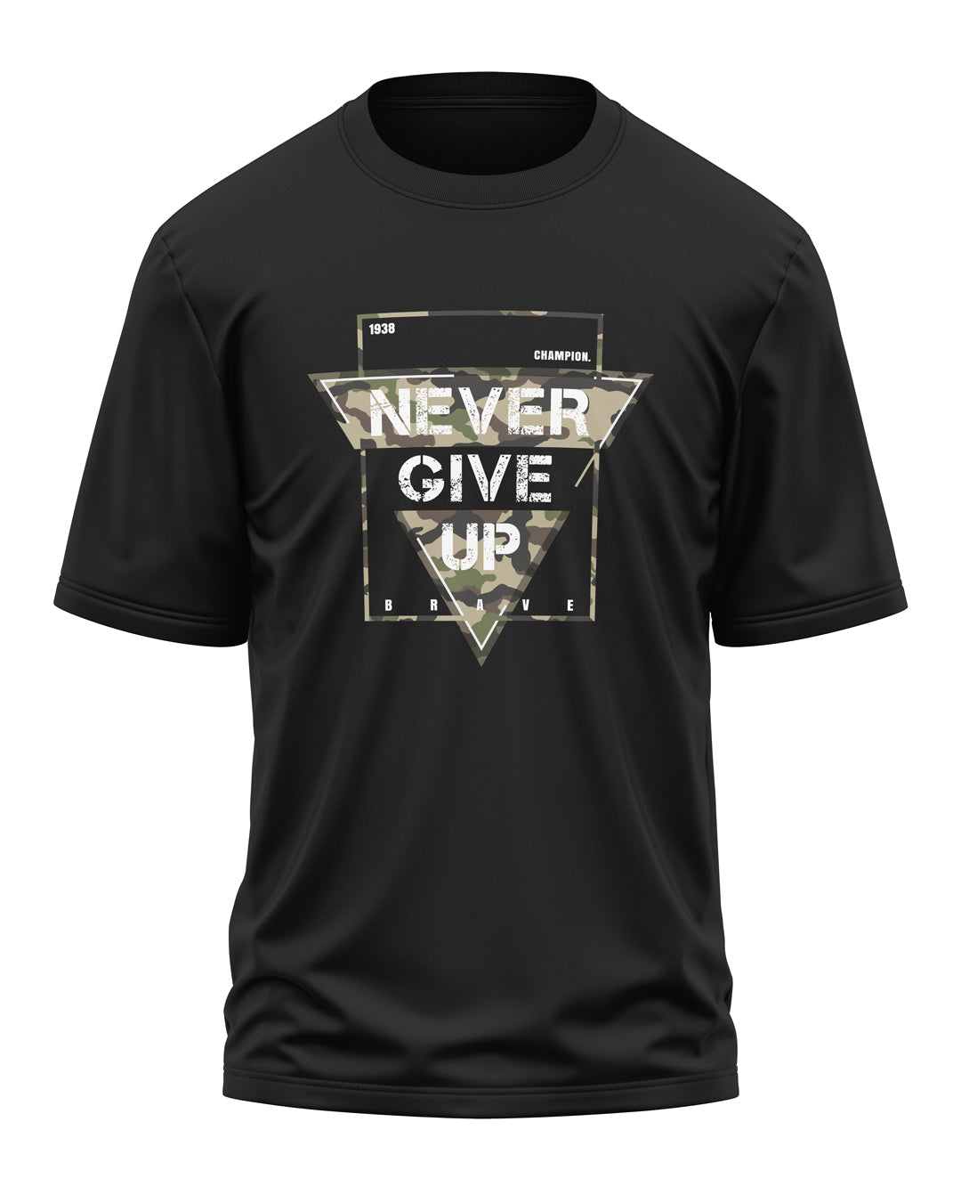 Never Give Up Cotton Oversized T-shirt