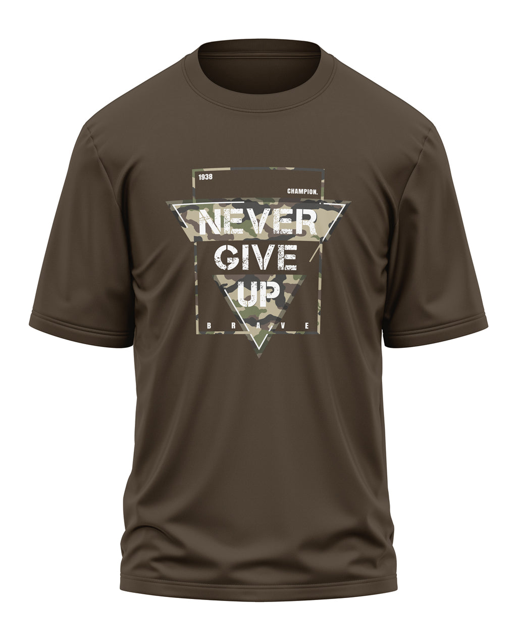 Never Give Up Cotton Oversized T-shirt