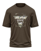 Never Give Up Cotton Oversized T-shirt