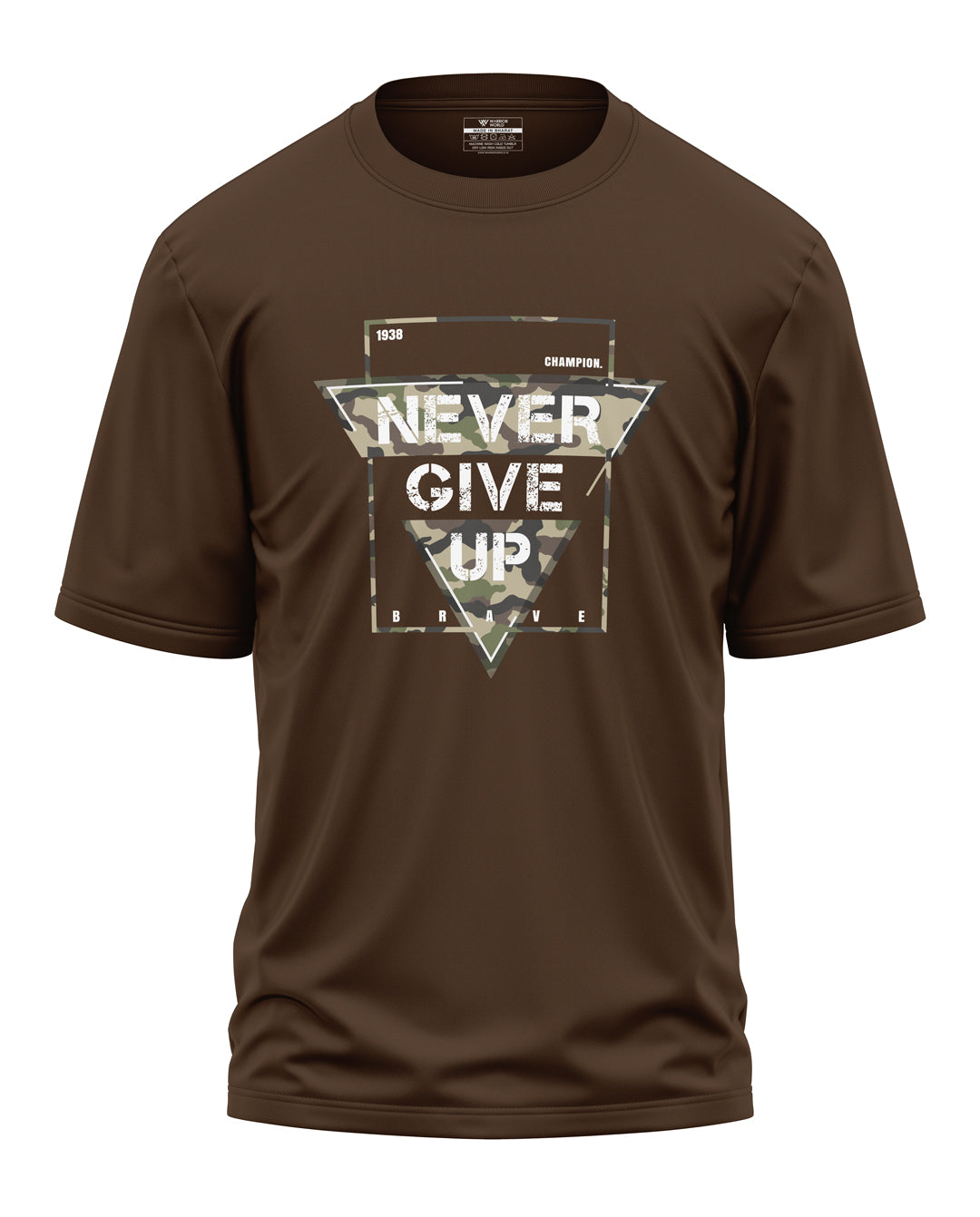 Never Give Up Cotton Oversized T-shirt