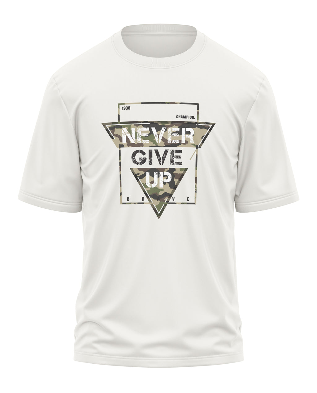 Never Give Up Cotton Oversized T-shirt