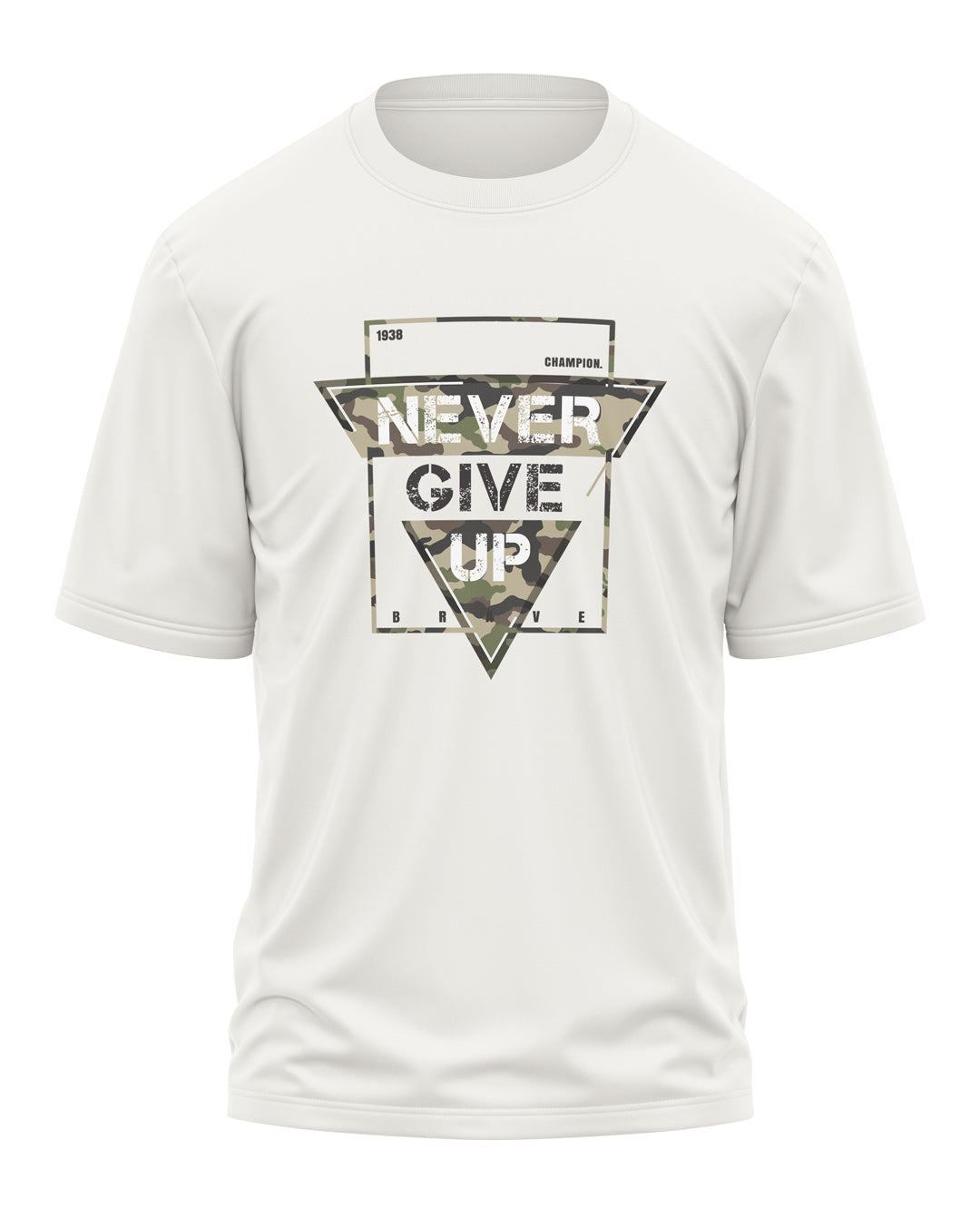 Never Give Up Cotton Oversized T-shirt