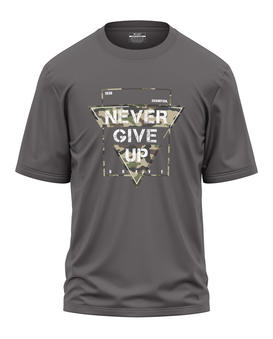 Never Give Up Cotton Oversized T-shirt