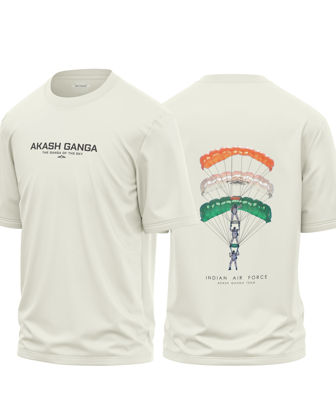 Indian Air Force Ganga Team Premium Cotton Oversized T-Shirt