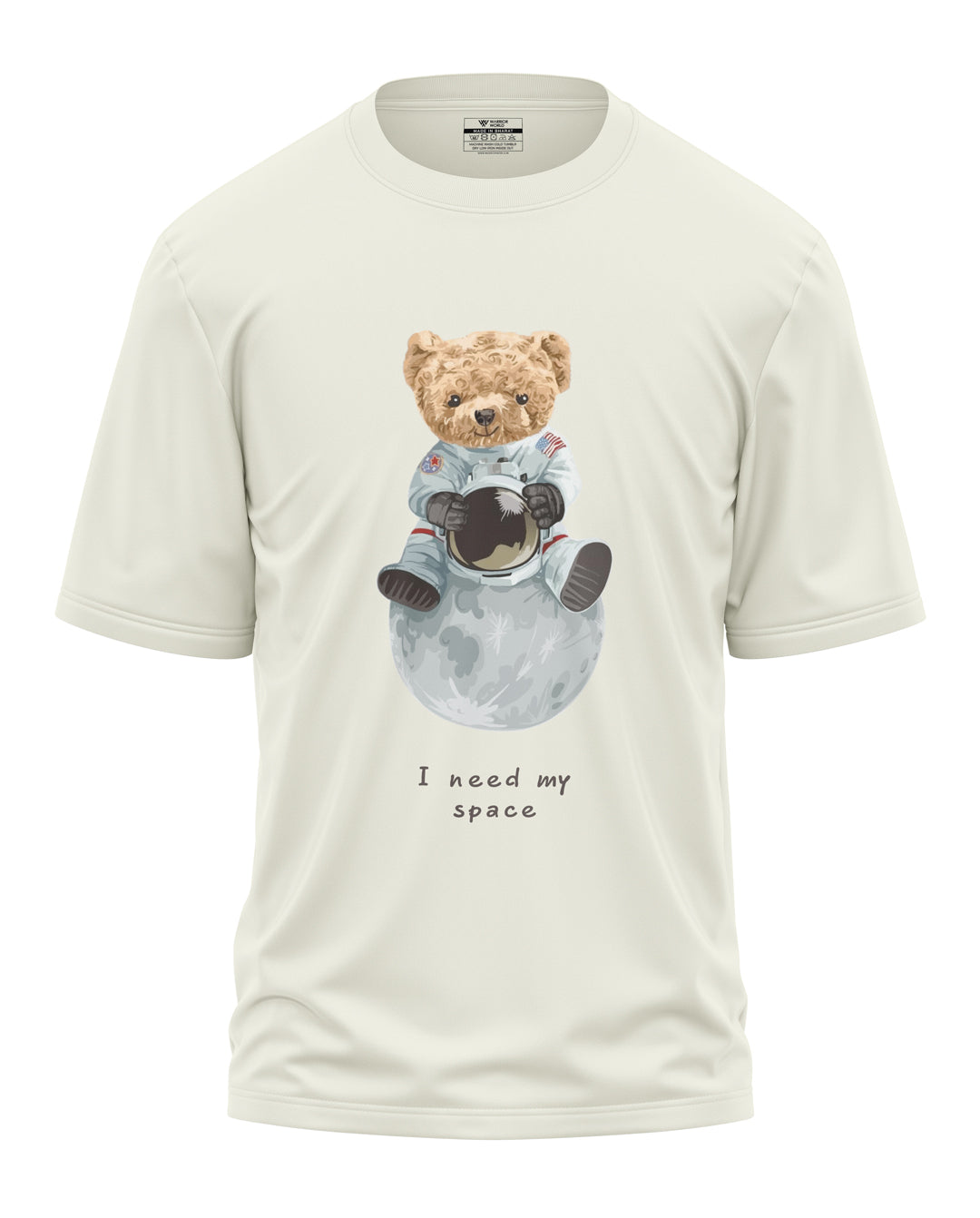 Teddy On The Moon Cotton Oversized T-shirt