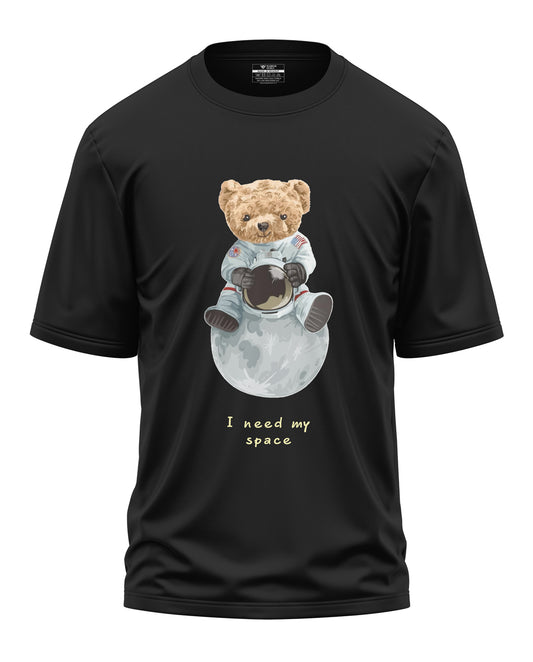 Teddy On The Moon Cotton Oversized T-shirt