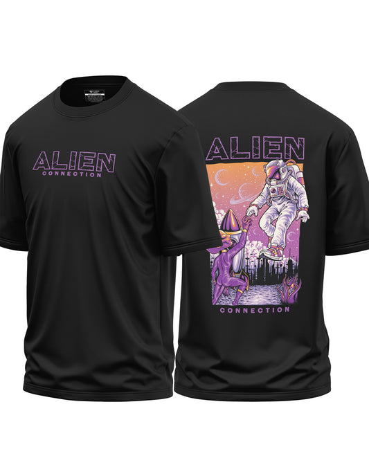 Alien Connection Cotton Oversized T-shirt