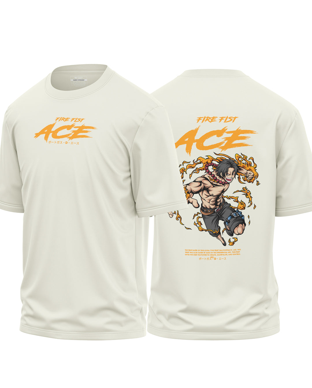 Fire Fist Ace Cotton Oversized T-shirt