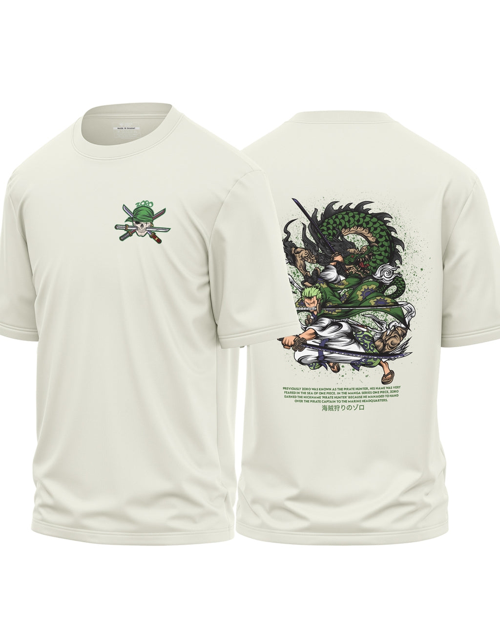 Zoro The Pirate Hunter Cotton Oversized T-shirt