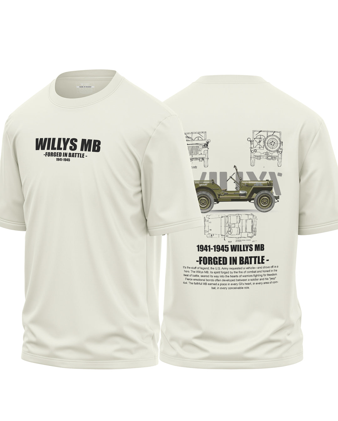 Battle Jeep Cotton Oversized T-shirt