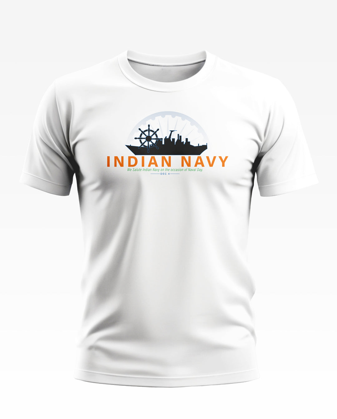 Indian Navy Salute Soft Cotton T-shirt