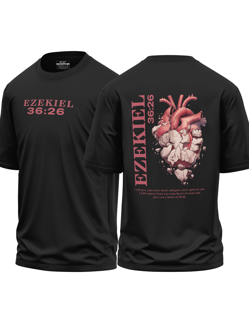 Ezekiel 36 26 Cotton Oversized T-Shirt