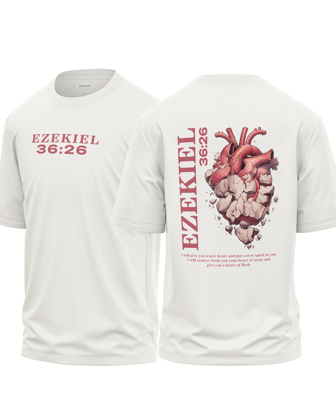 Ezekiel 36 26 Cotton Oversized T-Shirt