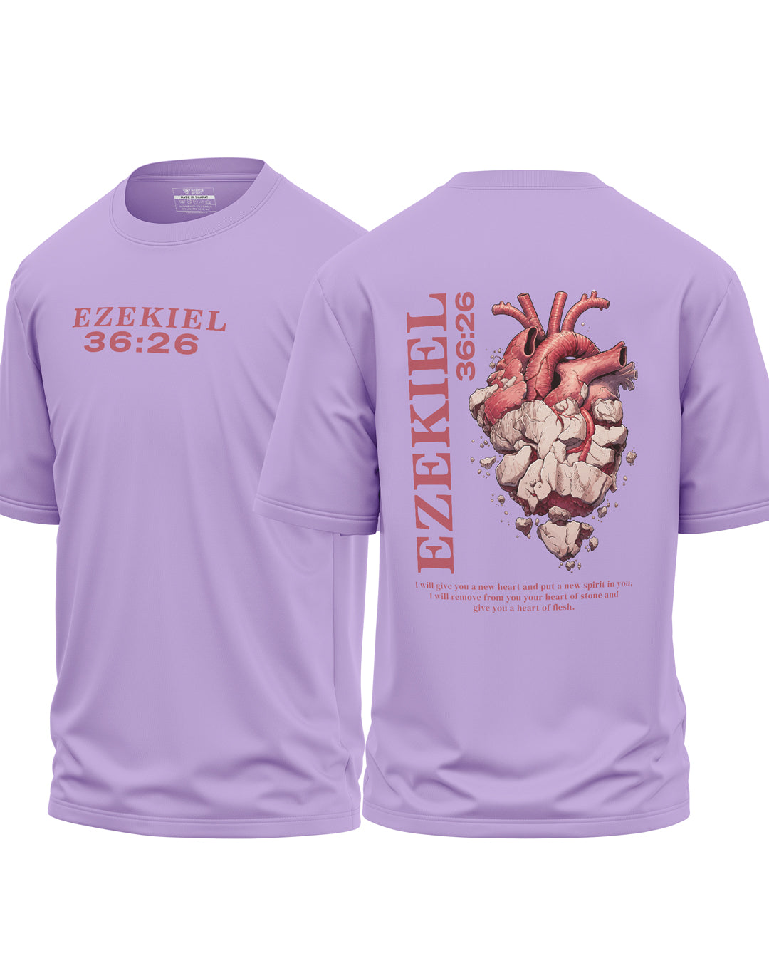 Ezekiel 36 26 Cotton Oversized T-Shirt