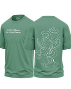 Mahadev Line Art Cotton Oversized T-Shirt