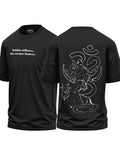 Mahadev Line Art Cotton Oversized T-Shirt