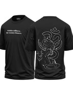 Mahadev Line Art Cotton Oversized T-Shirt