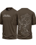 Mahadev Line Art Cotton Oversized T-Shirt