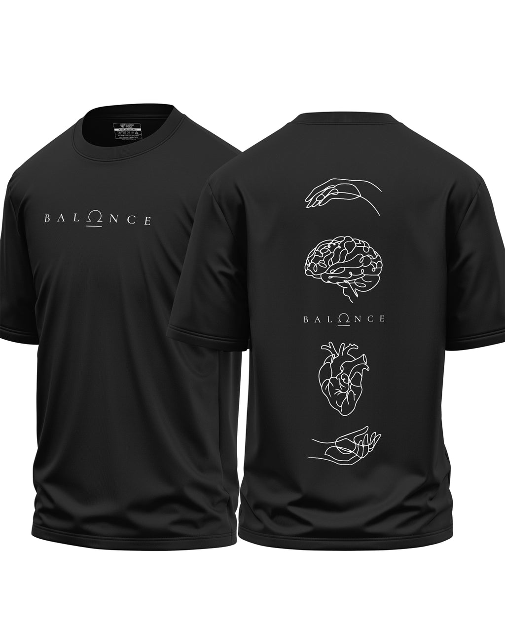 Balance Mind And Heart Cotton Oversized T-Shirt