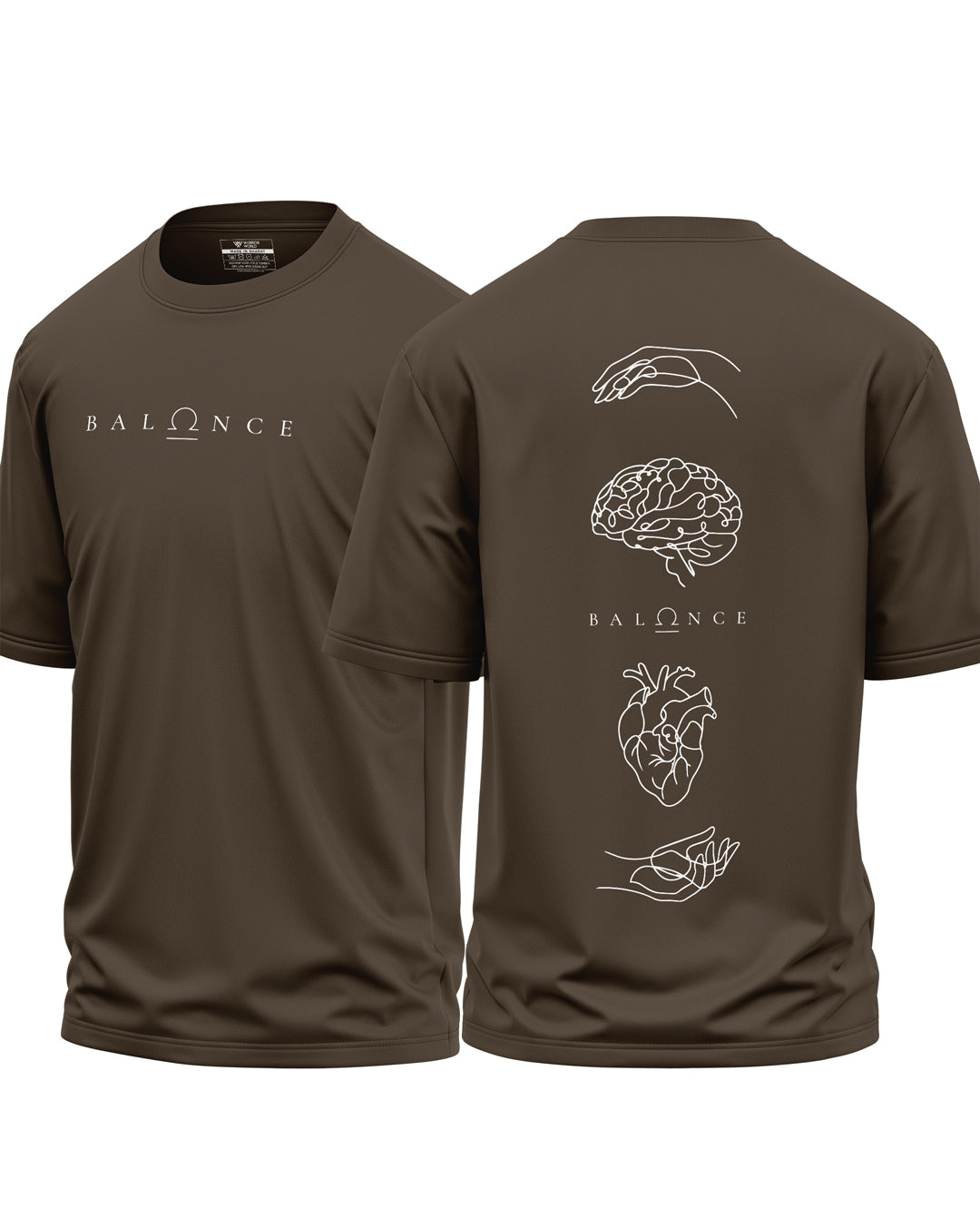 Balance Mind And Heart Cotton Oversized T-Shirt